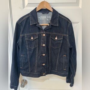 Y2K Vintage Gap 1969 Women’s Dark Wash Denim Jacket Size XL